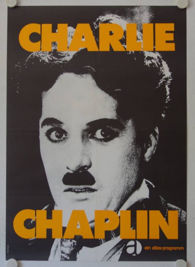 Charlie Chaplin originales deutsches Filmplakat (R60s)